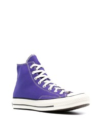 Baskets montantes violettes Converse