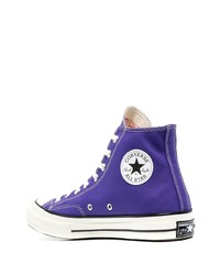 Baskets montantes violettes Converse