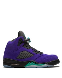 Baskets montantes violettes Jordan