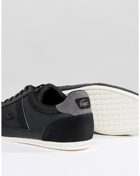 Baskets noires Lacoste