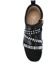 Baskets noires Giuseppe Zanotti Design