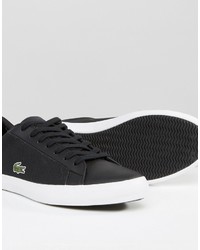 Baskets noires Lacoste