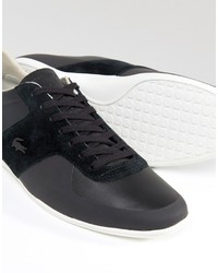 Baskets noires Lacoste