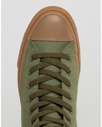 Baskets olive Converse