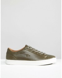 Baskets olive Lacoste