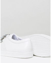 Baskets ornées blanches Asos