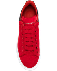 Baskets rouges Alexander McQueen