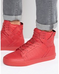 Baskets rouges Supra