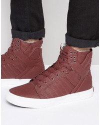 Baskets rouges Supra