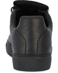 Baskets texturées noires Balenciaga