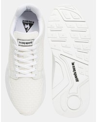 Baskets tressées blanches Le Coq Sportif