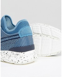 Baskets tressées bleues Puma