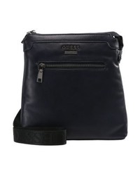 Besace en cuir bleu marine GUESS