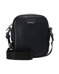 Besace en cuir bleu marine GUESS