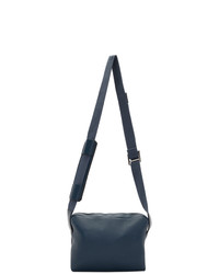 Besace en cuir bleu marine Loewe