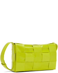 Besace en cuir chartreuse Bottega Veneta