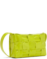 Besace en cuir chartreuse Bottega Veneta