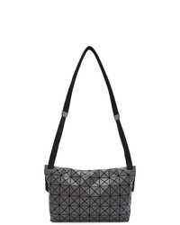 Besace en cuir gris foncé Bao Bao Issey Miyake