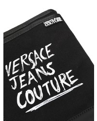 Besace en cuir imprimée noire VERSACE JEANS COUTURE