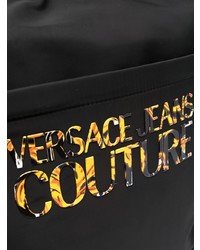 Besace en cuir imprimée noire VERSACE JEANS COUTURE