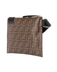 Besace en cuir marron Fendi