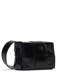 Besace en cuir noire Bottega Veneta