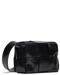 Besace en cuir noire Bottega Veneta