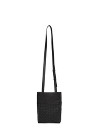 Besace en cuir noire Bottega Veneta