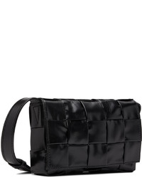 Besace en cuir noire Bottega Veneta