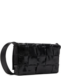 Besace en cuir noire Bottega Veneta