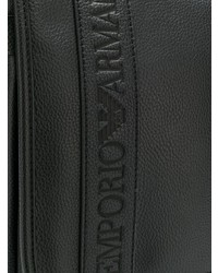 Besace en cuir noire Emporio Armani