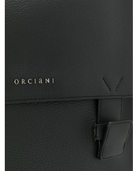 Besace en cuir noire Orciani