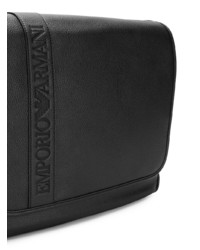 Besace en cuir noire Emporio Armani