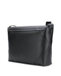 Besace en cuir noire Bottega Veneta