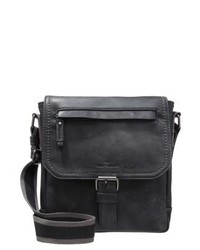 Besace en cuir noire Tom Tailor
