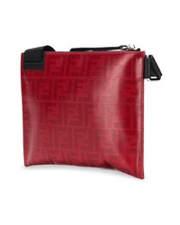 Besace en cuir rouge Fendi