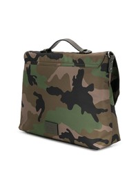 Besace en toile camouflage olive Valentino