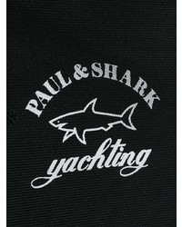 Besace en toile imprimée noire Paul & Shark