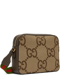 Besace en toile marron Gucci