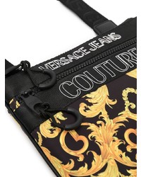 Besace en toile noire VERSACE JEANS COUTURE