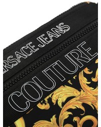 Besace en toile noire VERSACE JEANS COUTURE