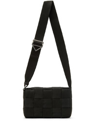 Besace en toile noire Bottega Veneta