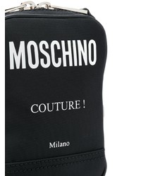 Besace en toile noire Moschino