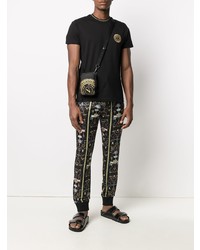 Besace en toile noire VERSACE JEANS COUTURE