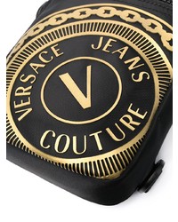 Besace en toile noire VERSACE JEANS COUTURE