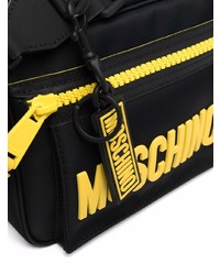 Besace en toile noire Moschino