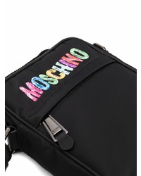 Besace en toile noire Moschino