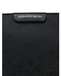 Besace en toile noire Alexander McQueen