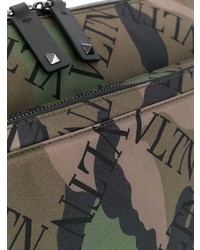 Besace en toile olive Valentino