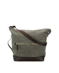 Besace en toile olive Orciani